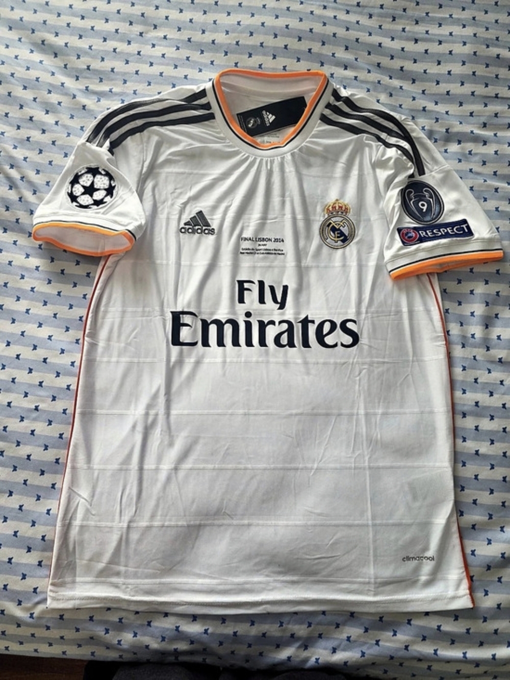 Real Madrid Final Lisbon 2014 Sergio Ramos #4 jersey Size XL